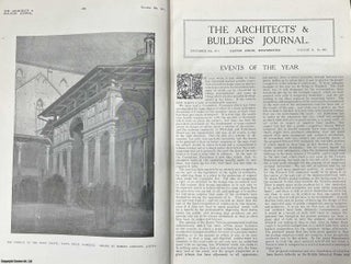 The Architect & Contractor Reporter, 1903-1914. A long run of 18 volumes, between v69 and 92 (see details for specific volumes). Priced as a collection.
