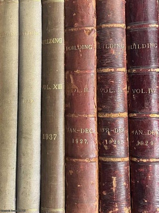 Building Journal, 1926-1939. A group of 6 volumes, between v1 and v14 (see details for specific. BUILDING JOURNAL : FOR THE.