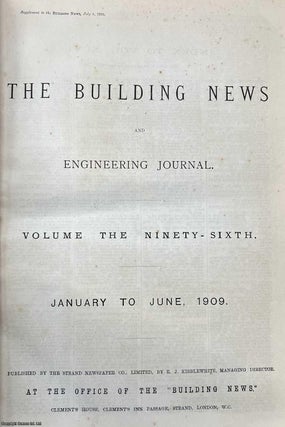 The Building News & Engineering Journal, 1902-1925. A long run of 37 volumes, between v82 and v129 (see details for specific volumes). Priced as a collection.