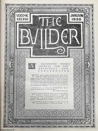 The Builder, 1902-1939. A long run of 44 volumes, between v82 and v157 (see details for specific volumes). Priced as a collection.