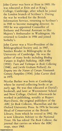 ABC for Book Collectors. 7th Edition. By John Carter. Revised by Nicolas Barker.