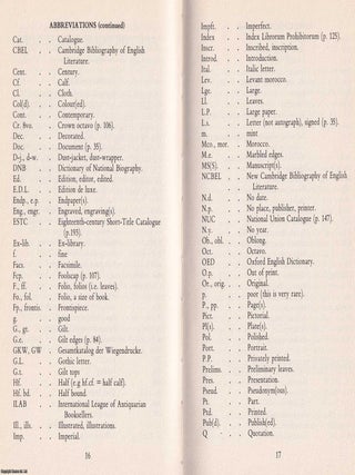 ABC for Book Collectors. 7th Edition. By John Carter. Revised by Nicolas Barker.