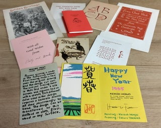 Greetings Cards & Booklets : A mixed group of 9 small & private press items, varied dates, c.1920s to 1950s. See pictures for more details.