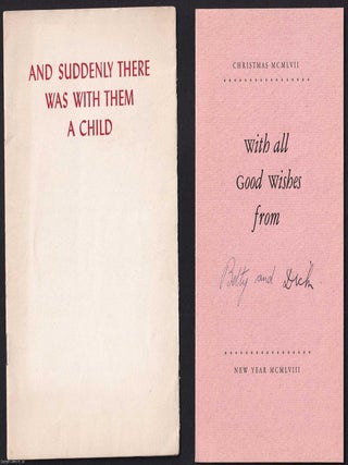 Greetings Cards & Booklets : A mixed group of 9 small & private press items, varied dates, c.1920s to 1950s. See pictures for more details.