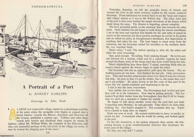 Item #375842 A Portrait of a Port. 12 pages. An article printed in 1947, written by Robert...