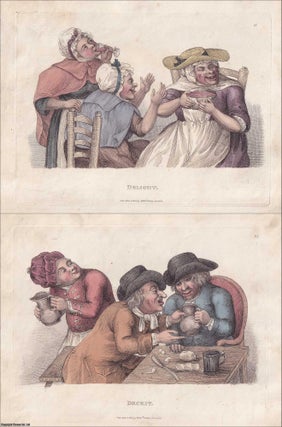 The Passions, Humourously Delineated by Timothy Bobbin. 15 Hand Coloured Plates from the famous 1810 edition. Printed for Edward Orme, by J. Hayes, Westminster.
