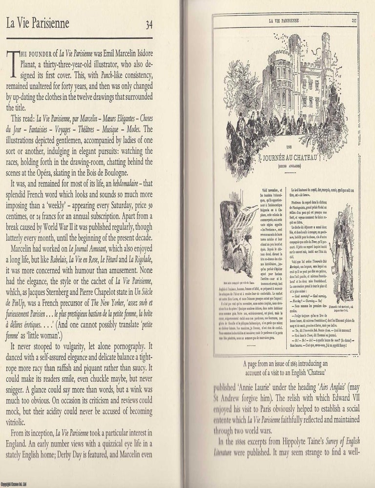 Item #375944 La Vie Parisienne : The French Magazine founded in 1863. An original article from...