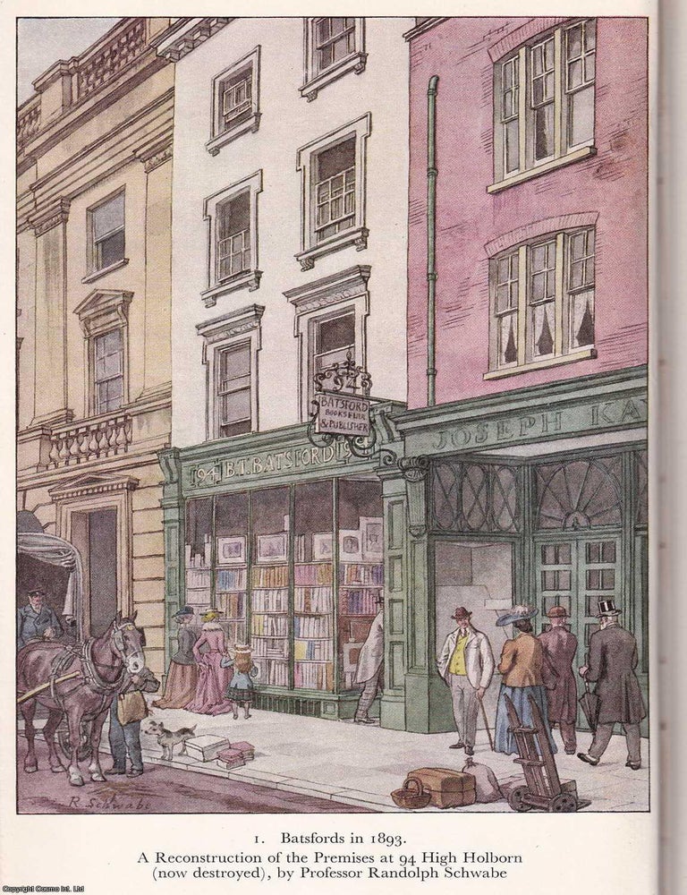 Item #375998 A Batsford Century : The Record of a Hundred Years of Publishing and Bookselling 1843-1943. Hector Bolitho.