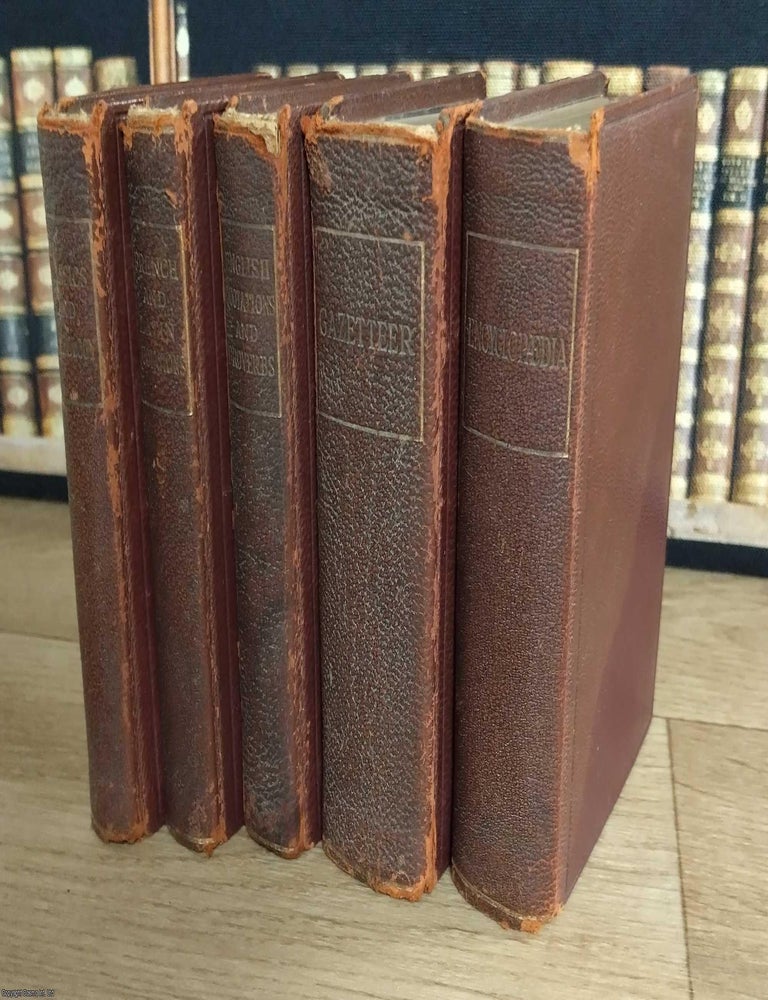 Item #376005 Asprey's Luxury 5 Volume Set : Asprey's Gazetteer of the World; Familiar English Quotations; Concise Pocket Encyclopedia; Classical Dictionary; Familiar French Quotations & Proverbs. 5 Volume Set of Reference Books with the Asprey & Co, Bond Street, London Imprint. TINY 5 VOLUME ASPREY'S REFERENCE SET.