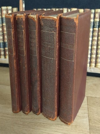 Asprey's Luxury 5 Volume Set : Asprey's Gazetteer of the World; Familiar English Quotations; Concise Pocket Encyclopedia; Classical Dictionary; Familiar French Quotations & Proverbs. 5 Volume Set of Reference Books with the Asprey & Co, Bond Street, London Imprint.
