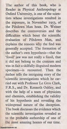 The Piltdown Forgery.