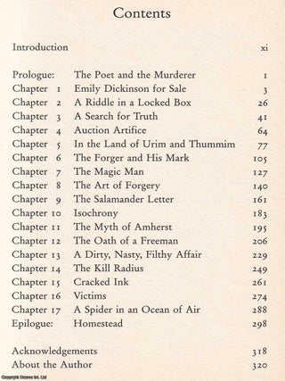 The Poet and the Murderer. A true Story of Verse, Violence and the Art of Forgery : Mark Hofmann.
