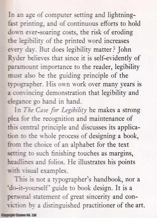 The Case for Legibility.