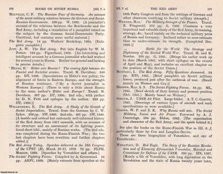 Books on Soviet Russia 1917-1942. A Bibliography and a Guide to Reading.