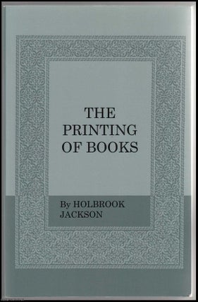 The Printing of Books.