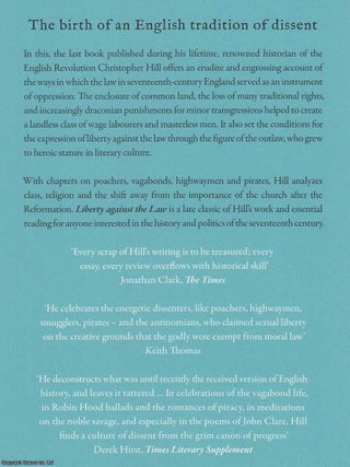 Liberty Against the Law. Some 17th Century Controversies.