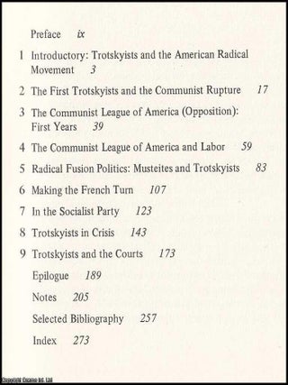 The Prophet's Army : Trotskyists in America, 1928-1941.