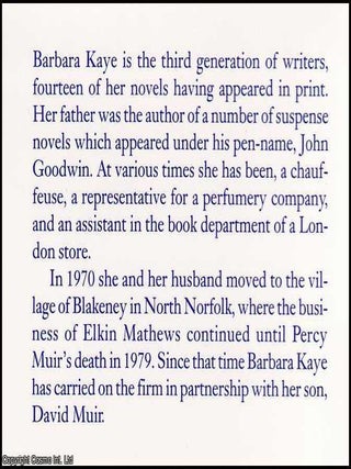 Second Impression. Rural Life with a Rare Bookman : Elkin Mathews Booksellers 1945-1955.
