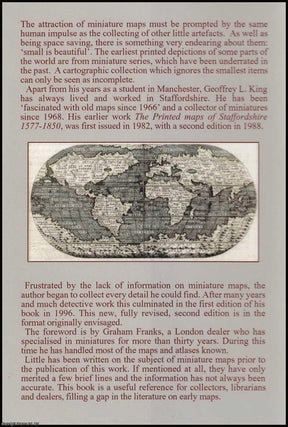 Miniature Antique Maps : An Illustrated Guide for the Collector.