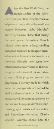 The Art of Survival: France and the Great War Picaresque.