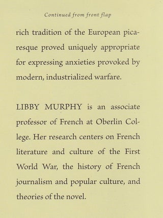 The Art of Survival: France and the Great War Picaresque.