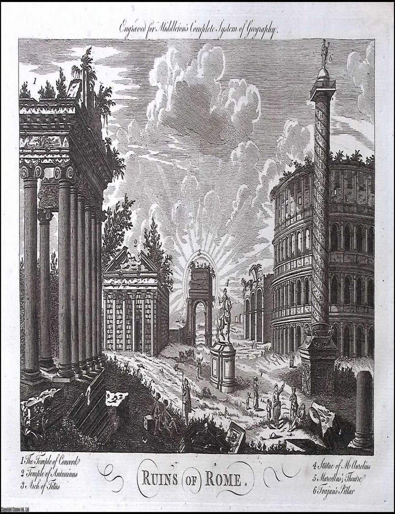 Item #376541 Ruins of Rome. 1778 : Image area, 18 x 27 cms approx. An original 18th century...