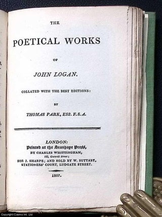 The Poetical Works of Tobias Smollet, Michael Bruce and John Logan by Thomas Park