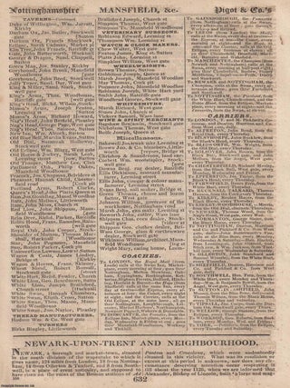 Nottinghamshire, 1828-29. The complete text from Pigot & Co's National Commercial Directory. NOTTINGHAMSHIRE.