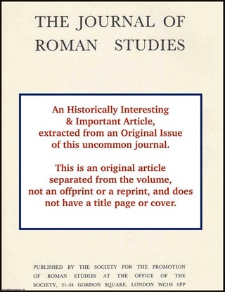 Item #401753 The Roman Civil Service (Clerical and Sub-Clerical Grades). An original article from...