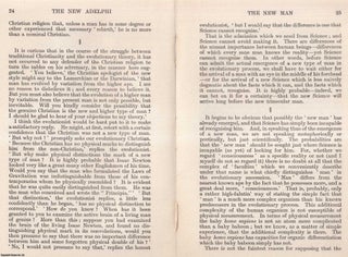 Item #406333 The New Man; the Science of Metabiology. An original article from The New Adelphi,...