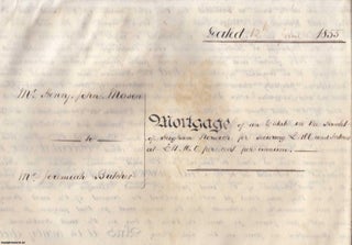 Mortgage Indenture of an Estate in the Hamlet of Heigham. 1855 Mortgage Indenture Heighham Norfolk.