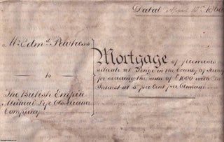 Mortgage of Land and Hereditaments in Penge to Edmund Pewtress. Penge 1860 Mortgage.