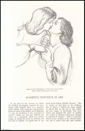 Item #406608 Rossetti's Influence in Art. An original article from the English Illustrated...