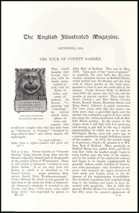 Item #406649 The Tour of Covent Garden. An original article from the English Illustrated...