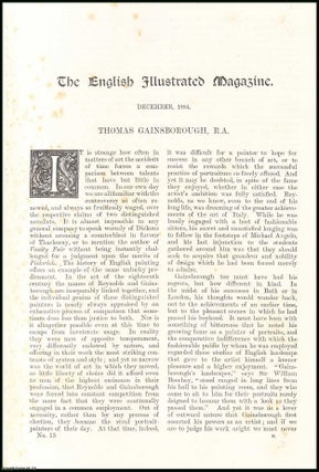 Item #406659 Thomas Gainsborough, R.A. An original article from the English Illustrated Magazine,...