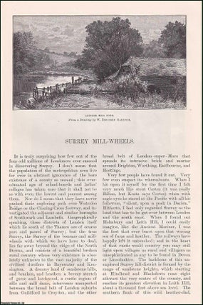 Item #406705 Surrey Mill-Wheels. An original article from the English Illustrated Magazine, 1887....