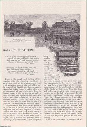 Item #406707 Hops and Hop-Picking. An original article from the English Illustrated Magazine,...