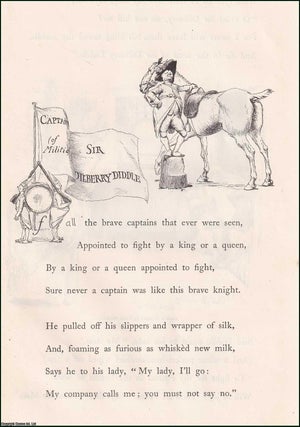 Item #406729 Captain Sir Dilberry Diddle; a Poem illustrated by Hugh Thomson. An original article...