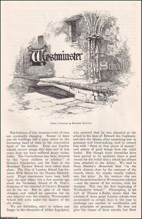 Item #406731 Westminster School; in the Precincts of Westminster Abbey. An original article from...