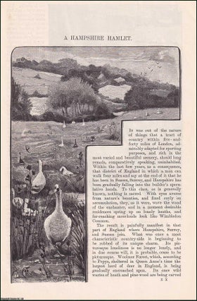 Item #406760 A Hampshire Hamlet. An original article from the English Illustrated Magazine, 1888....