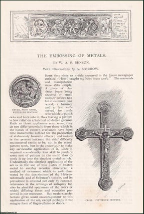 Item #406773 The Embossing of Metals. An original article from the English Illustrated Magazine,...