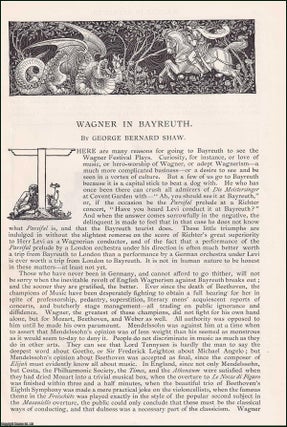 Item #406774 Wagner in Bayreuth. An original article from the English Illustrated Magazine, 1890....