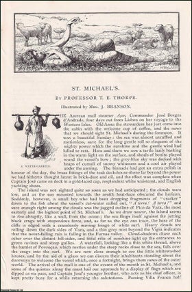 Item #406779 St. Michael's; Island of the Portuguese Azores. An original article from the English...