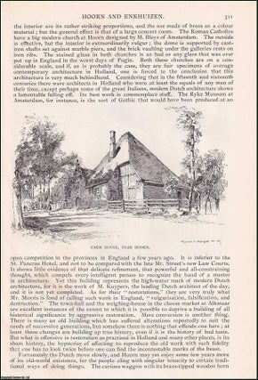 Item #406792 Hoorn and Enkuizen, The Netherlands. An original article from the English...