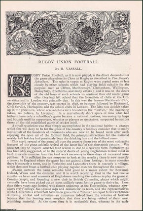 Item #406801 Rugby Union Football. An original article from the English Illustrated Magazine,...