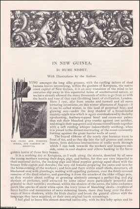 Item #406840 In New Guinea. An original article from the English Illustrated Magazine, 1891. Hume...