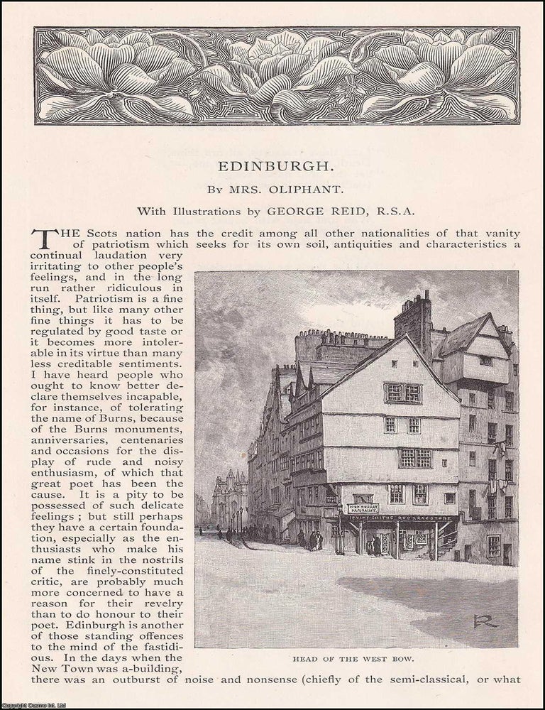 Item #406841 Edinburgh. An original article from the English Illustrated Magazine, 1891. Mrs...
