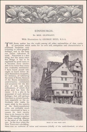 Item #406841 Edinburgh. An original article from the English Illustrated Magazine, 1891. Mrs...