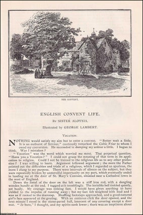 Item #406852 English Convent Life. An original article from the English Illustrated Magazine,...
