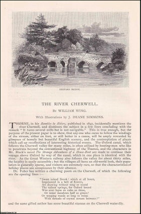 Item #406877 The River Cherwell. An original article from the English Illustrated Magazine, 1891....